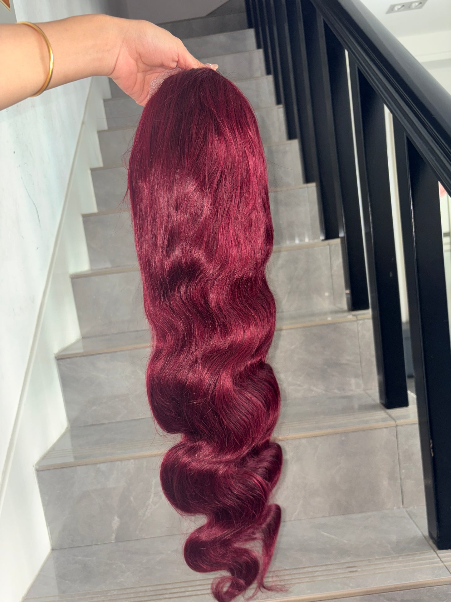 13X4 210 density 99J color body wave
