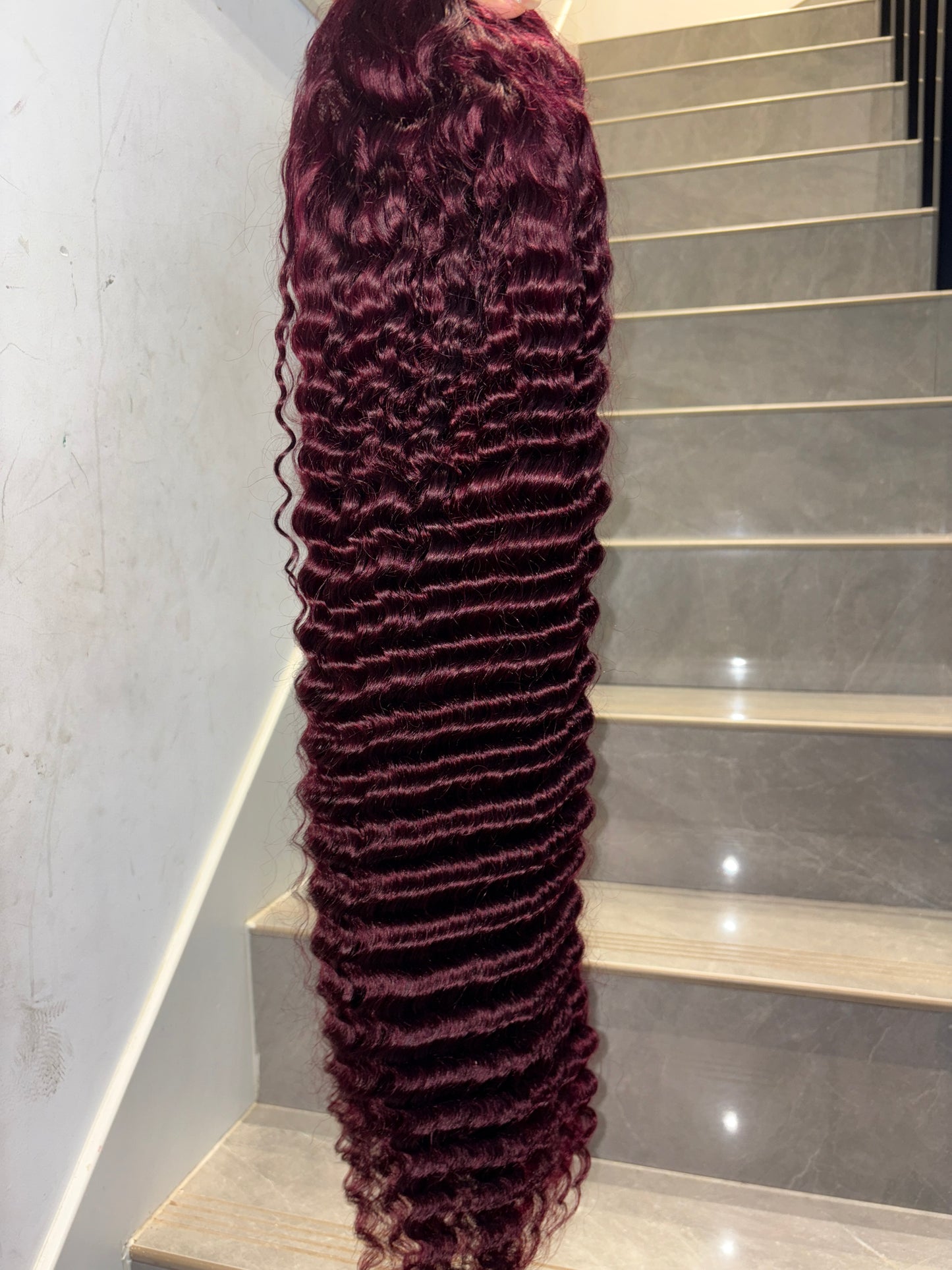 13X4 210 density Bug color deep wig
