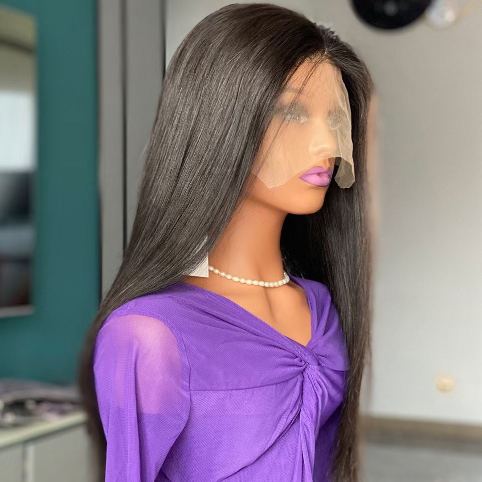 Glueless frontal straight wig