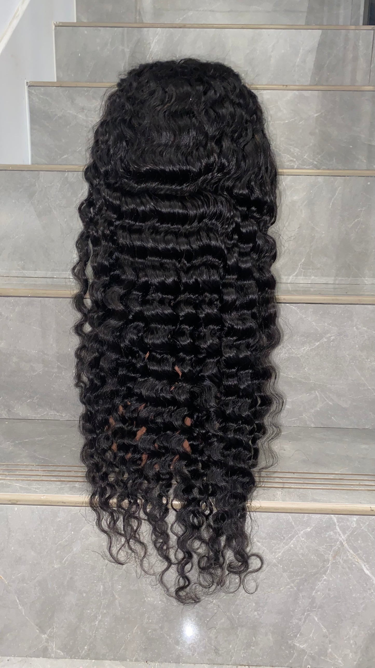 deep wave 4X4 Closure wig 180 density