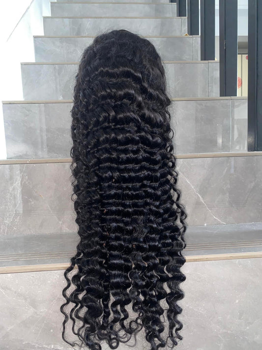 deep wave 4X4 Closure wig 180 density