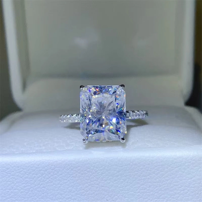 S925 sterling silver 3 carat ring