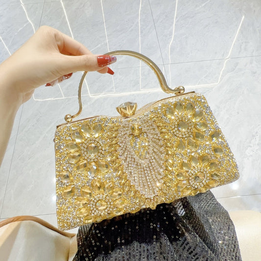 diamond evening bag shiny banquet handbag lady dress evening bag shoulder crossbody bag