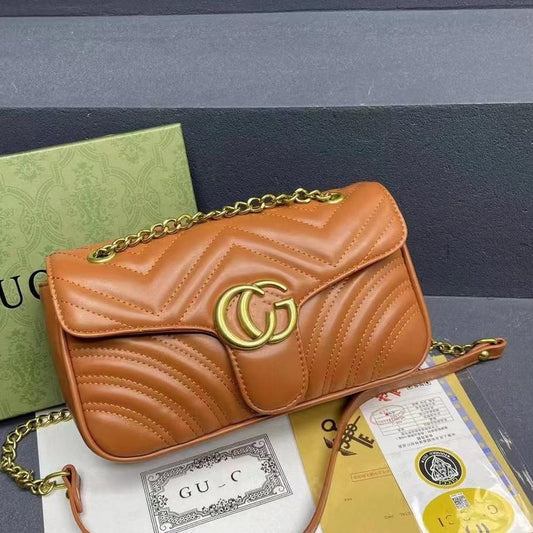 G Bag Diamond Embroidery Mamon Women's Bag Double G Chain Bag
