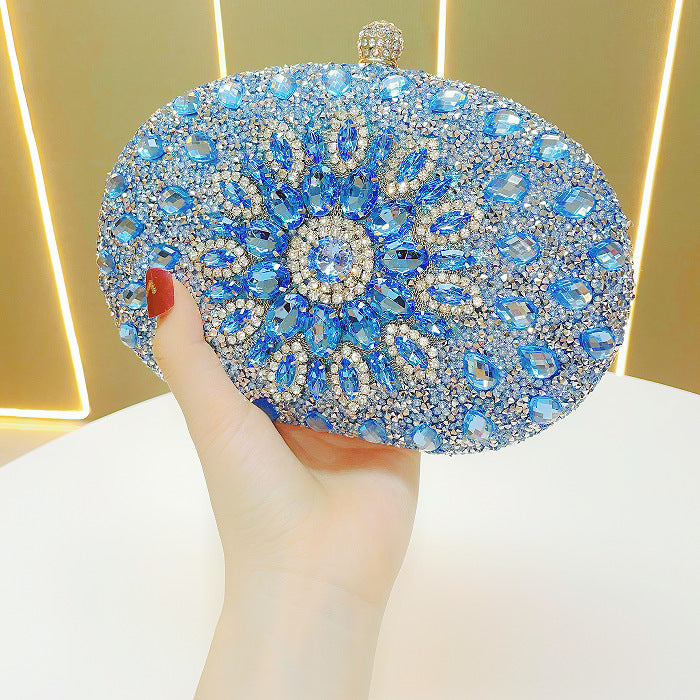 Rhinestone bag women's evening dress banquet clutch bag diamond-studded hand-held dinner bag cheongsam bag