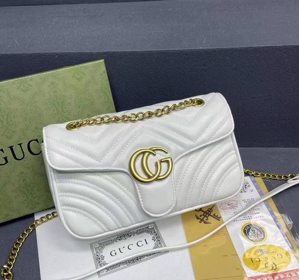 G Bag Diamond Embroidery Mamon Women's Bag Double G Chain Bag