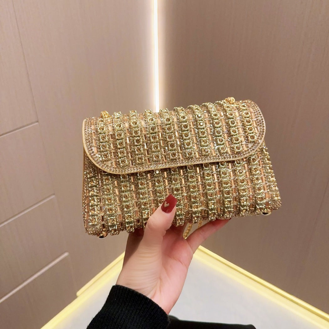 Banquet bag chain handbag fashion party shoulder messenger bag small bag diamond evening bag