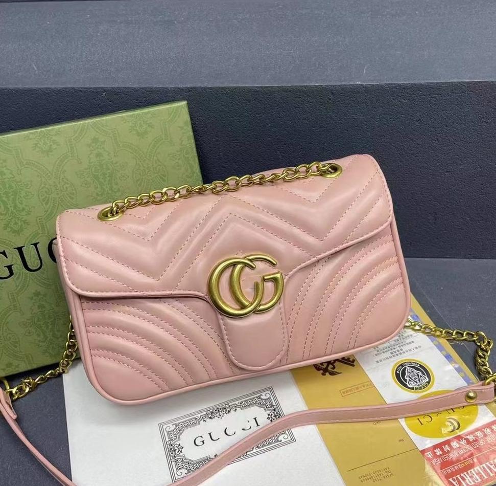 G Bag Diamond Embroidery Mamon Women's Bag Double G Chain Bag