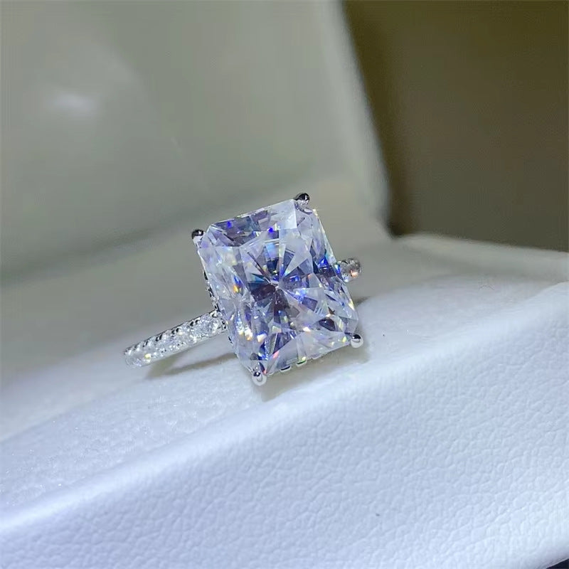 S925 sterling silver 3 carat ring
