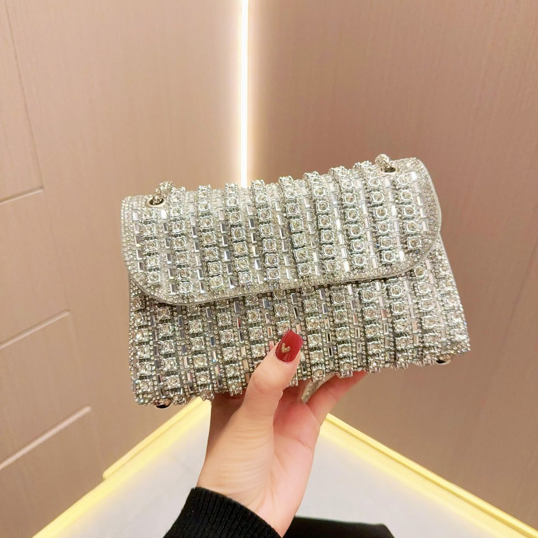 Banquet bag chain handbag fashion party shoulder messenger bag small bag diamond evening bag