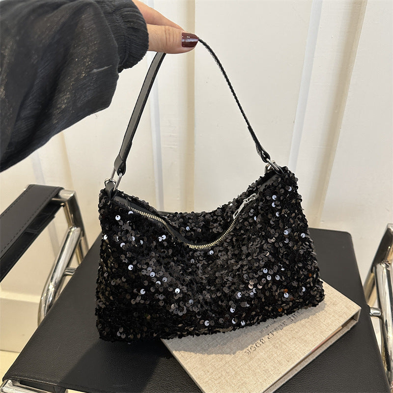 Sequined fashion handbag  all-match ins chain shoulder messenger bag mobile phone bag female