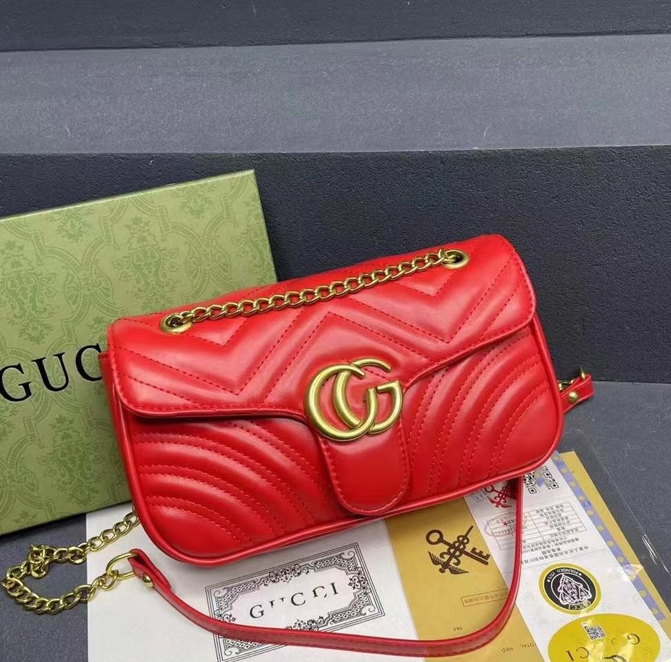 G Bag Diamond Embroidery Mamon Women's Bag Double G Chain Bag
