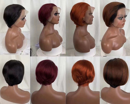 Short frontal pixie wig 6inch