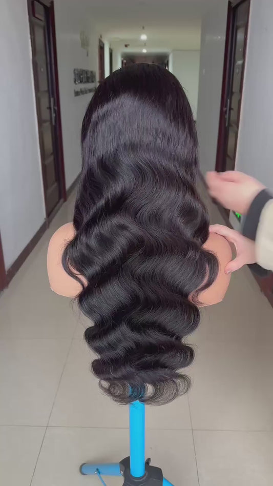 HD lace 13x4 full frontal 180 density Ear to ear frontal body wave wig