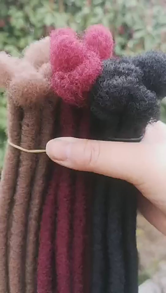 dreadlock black  color 50 pcs 20cm