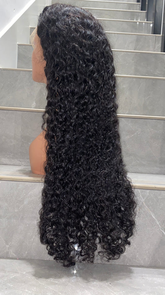 13x4 full frontal 180 density Ear to ear frontal water wave wig