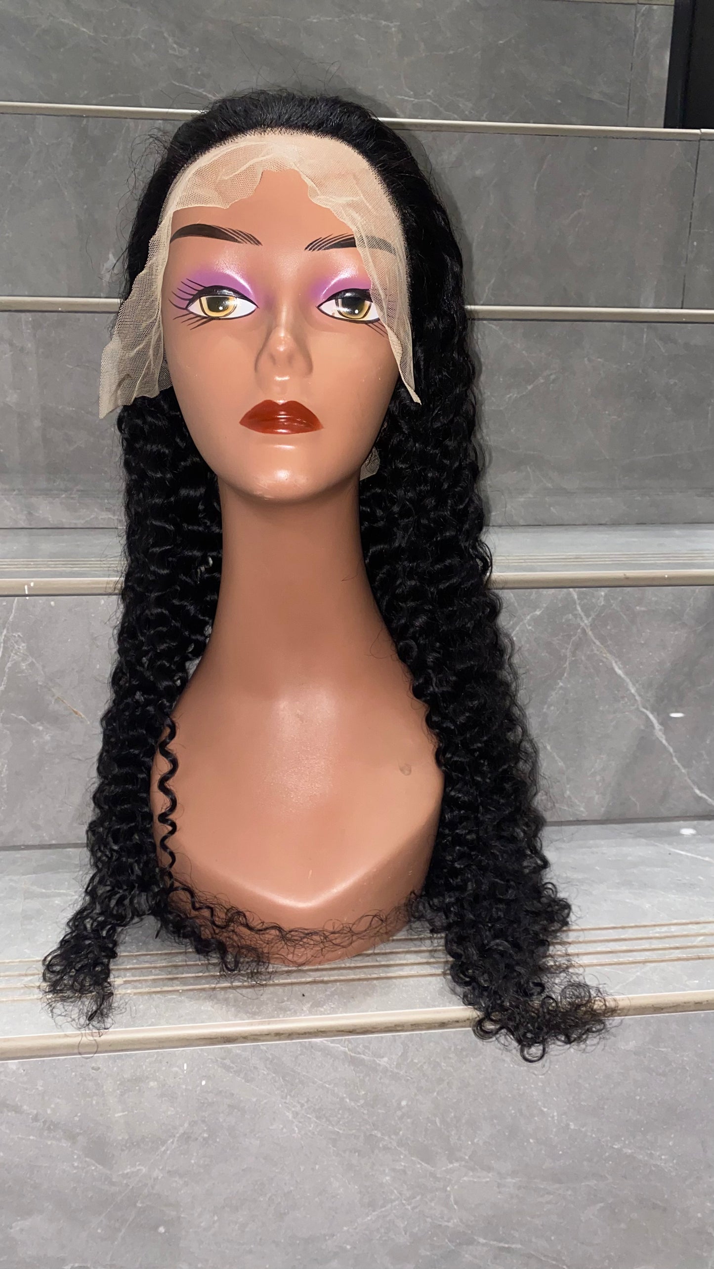 13x4 full frontal 180 density Ear to ear frontal water wave wig