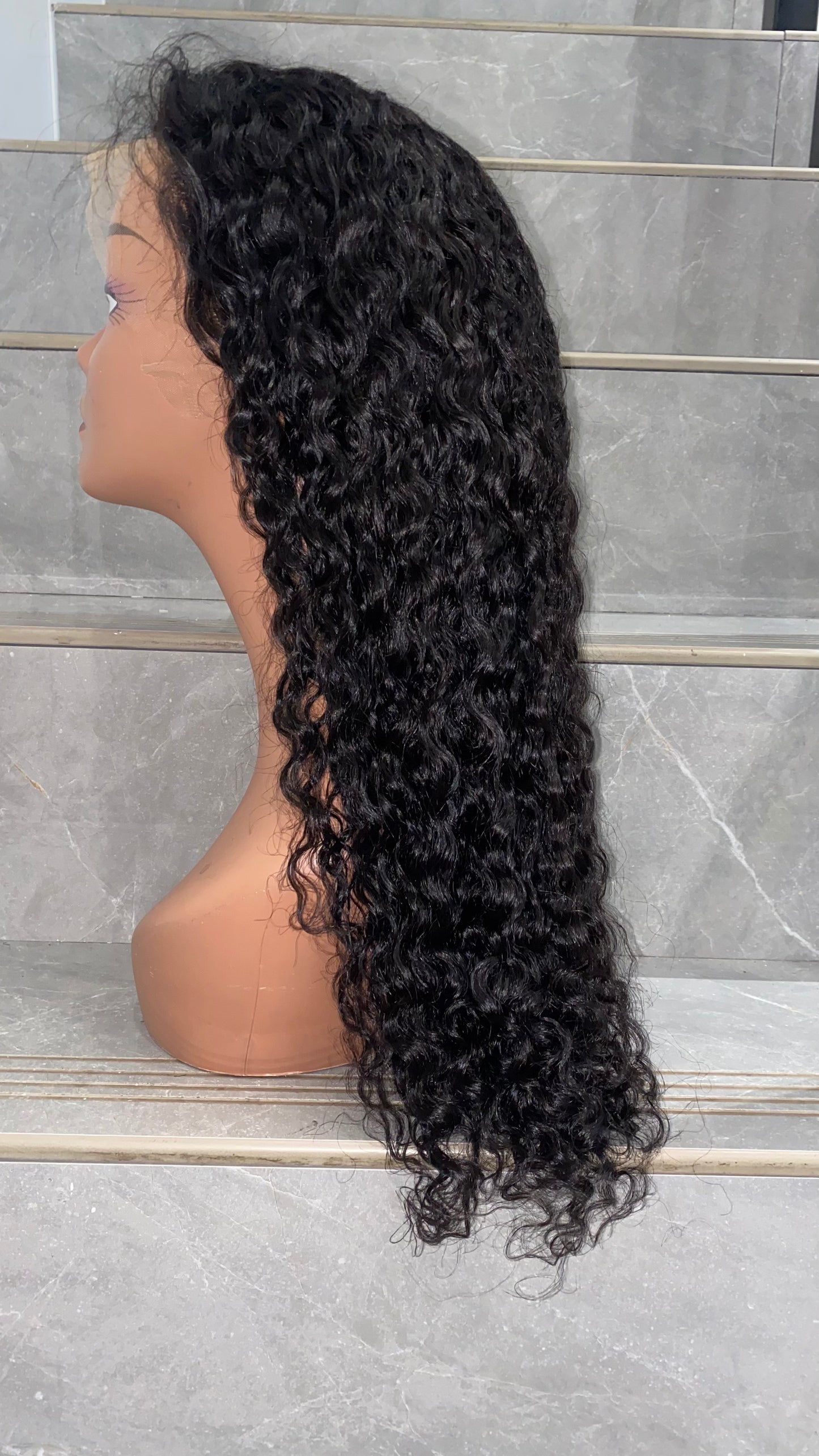 13x4 full frontal 180 density Ear to ear frontal water wave wig