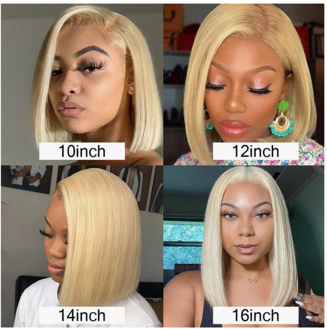 13X4 Frontal blonde bob ,613 frontal bob