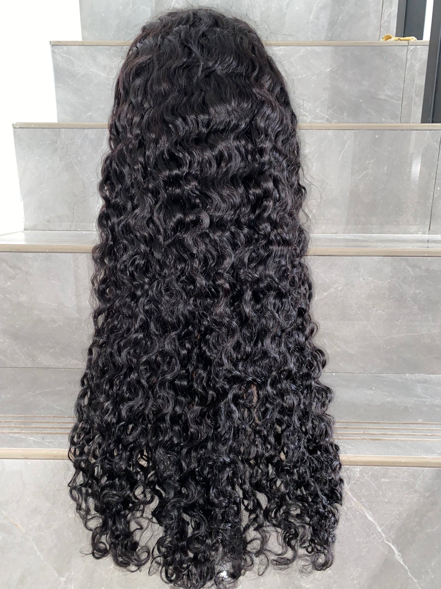 full frontal wig 13X4 water wave 180 density on hand