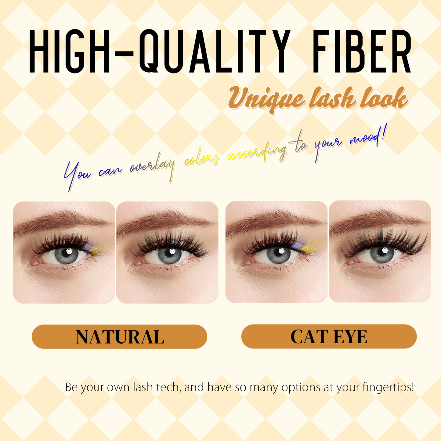 Colored Lash Clusters Wispy Eyelashes: Fluffy Lash Clusters 80D 10-16mm D Curl for Lash Extension Beginners - 240pcs