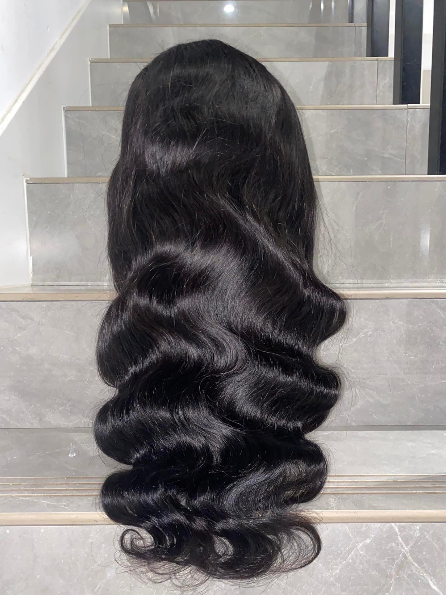 body wave 4X4 Closure wig 180 density