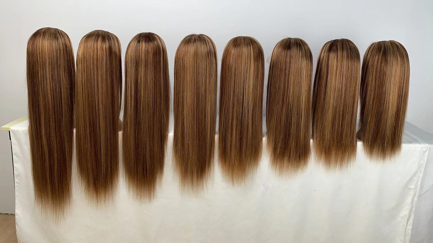 180 density Ear to ear frontal straight wig natural color ,99J color, 350 color, high light color