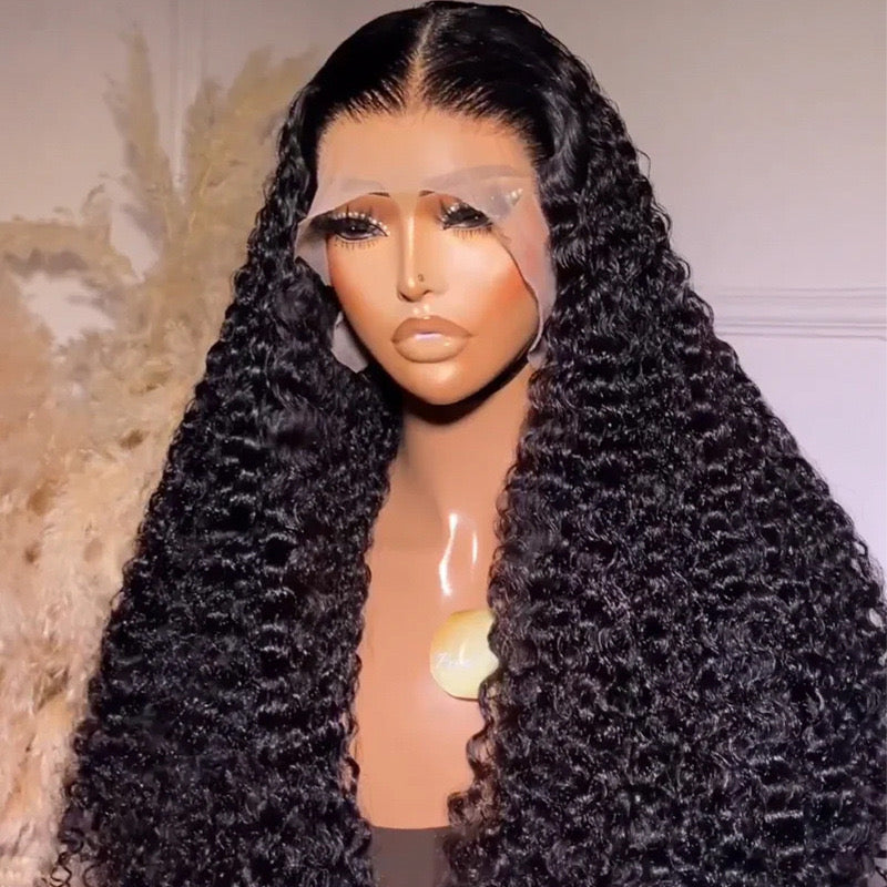Burseme curly frontal wig 13X4 full frontal 250 density