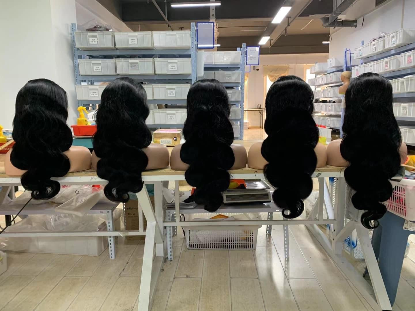 body wave 4X4 Closure wig 180 density