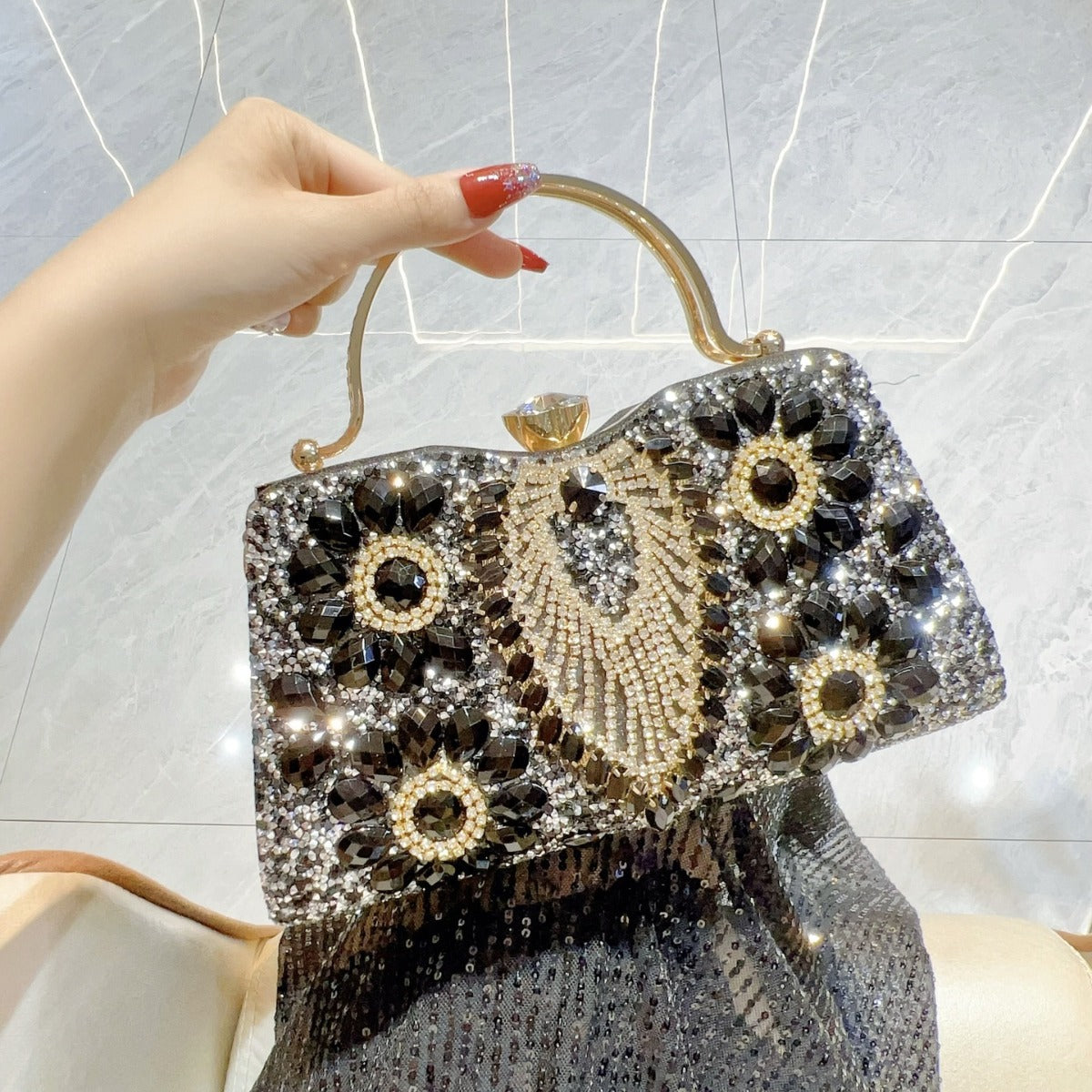 diamond evening bag shiny banquet handbag lady dress evening bag shoulder crossbody bag