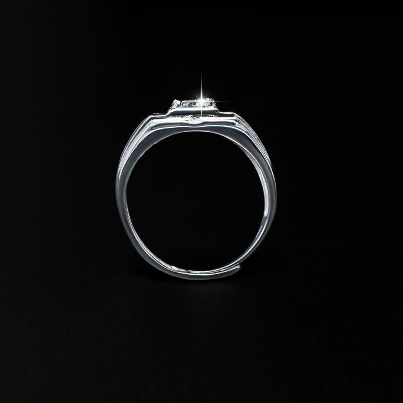 Men's Ring Cross Micro Diamond