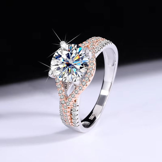 Luxury 2 Carat Green Diamond Wedding Engagement Ring