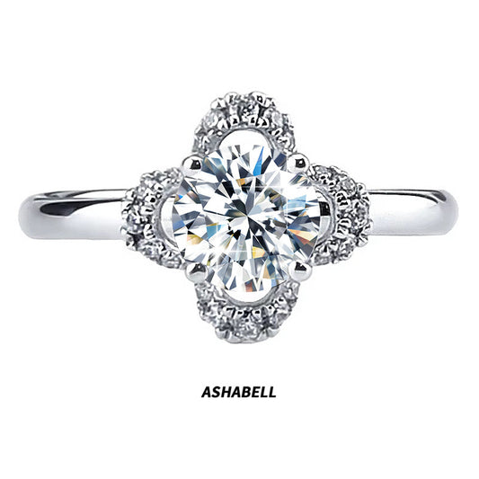 Four Leaf Clover Diamond Ring