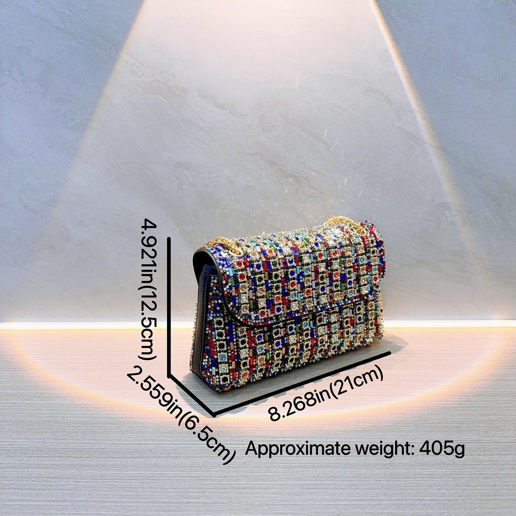 Banquet bag chain handbag fashion party shoulder messenger bag small bag diamond evening bag