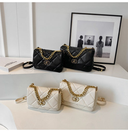Women's large capacity chain shoulder messenger bag