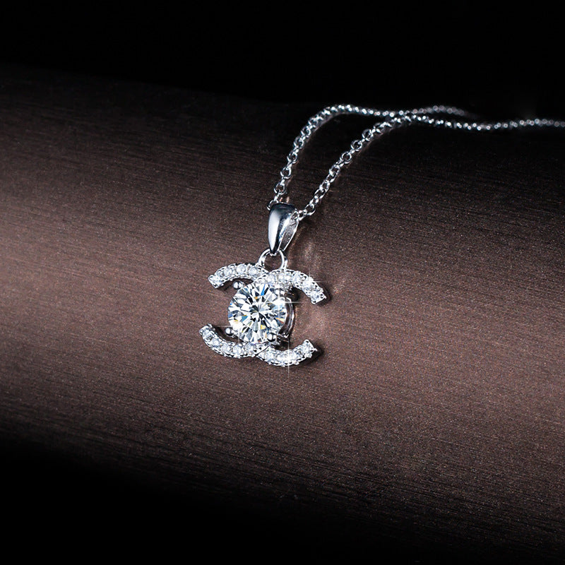 Chanle 1 carat diamond necklace