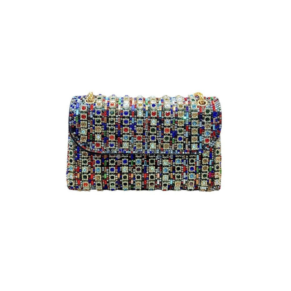 Banquet bag chain handbag fashion party shoulder messenger bag small bag diamond evening bag