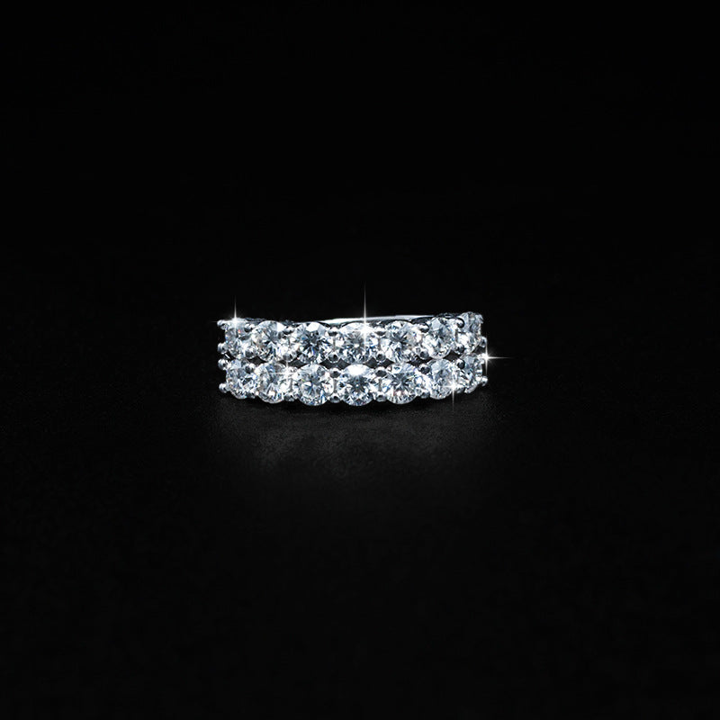 1.4 carat high-end full diamond ring