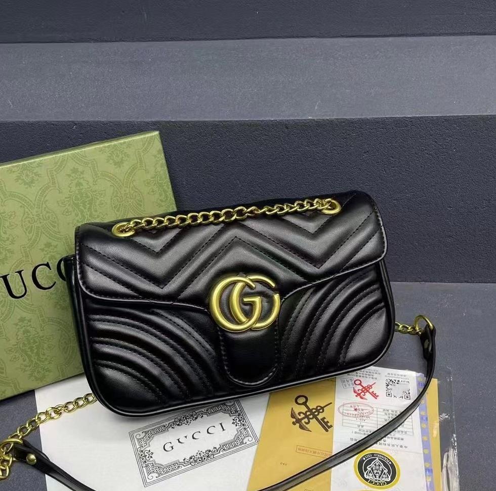 G Bag Diamond Embroidery Mamon Women's Bag Double G Chain Bag