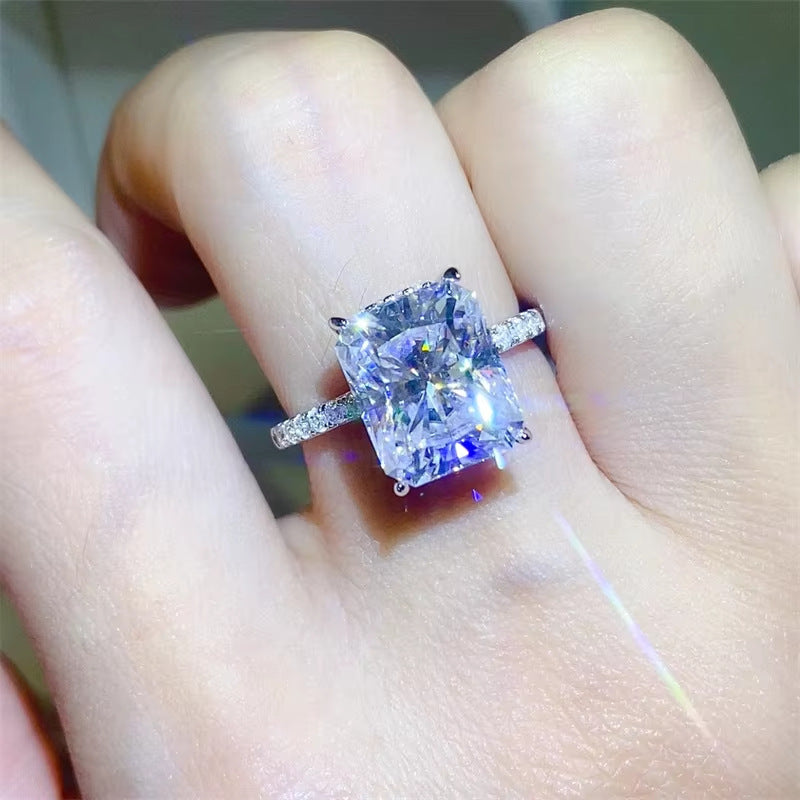 S925 sterling silver 3 carat ring