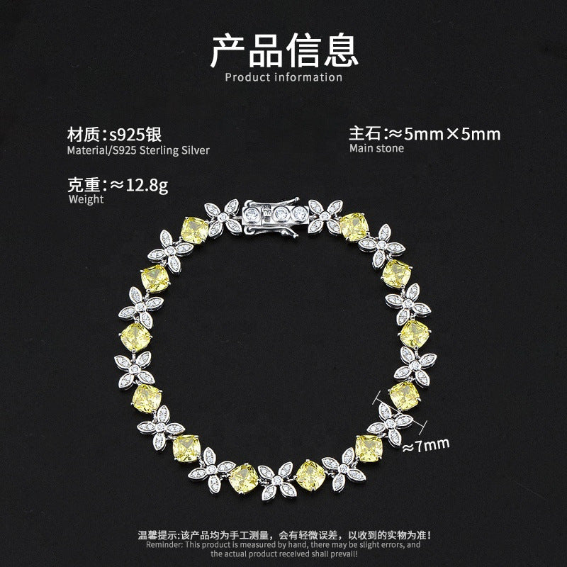 Flower Diamond Bracelet