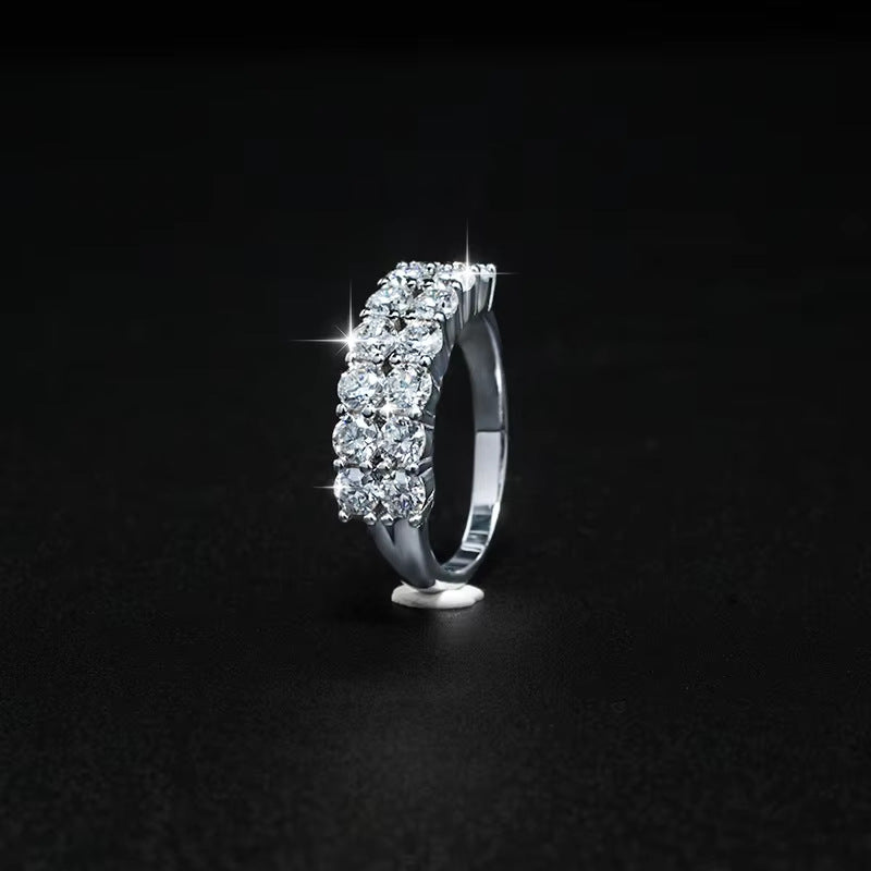 1.4 carat high-end full diamond ring