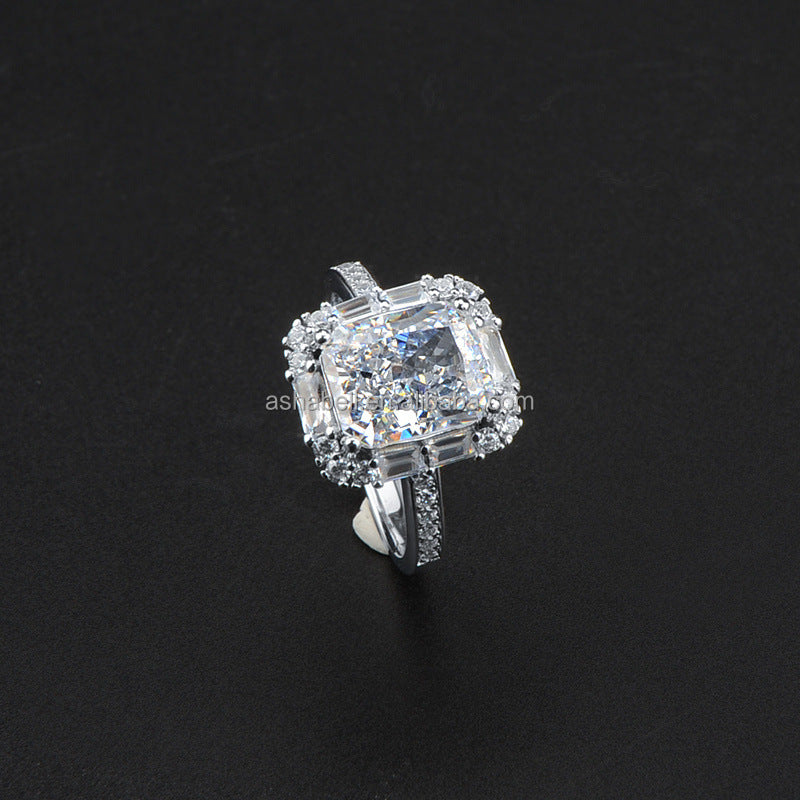 Emerald Cut Technical Ring