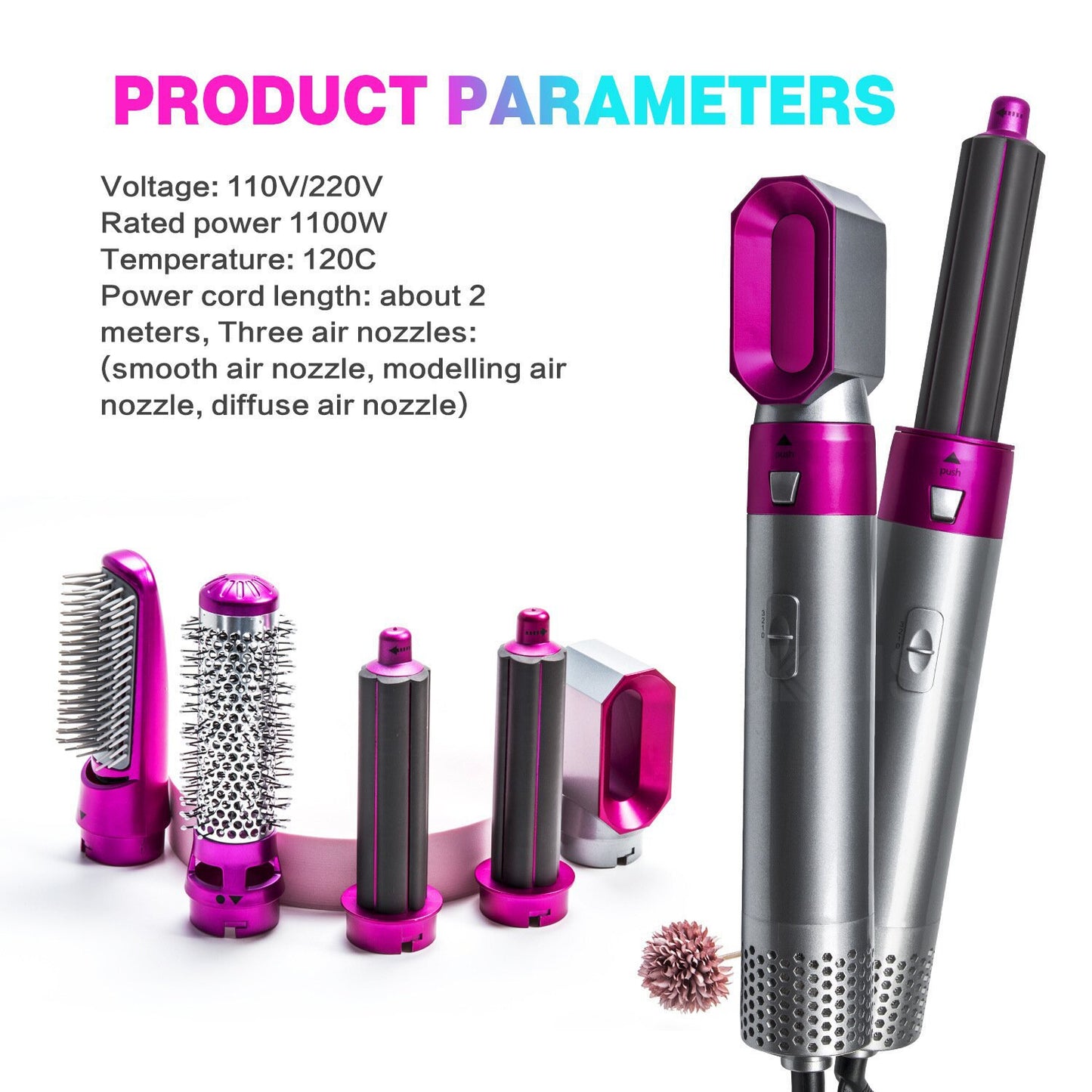 Men's And Women's Multifunctional Hot Air Curling Iron,hot comb
