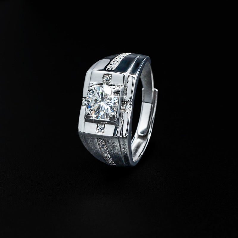 Men's Ring Cross Micro Diamond