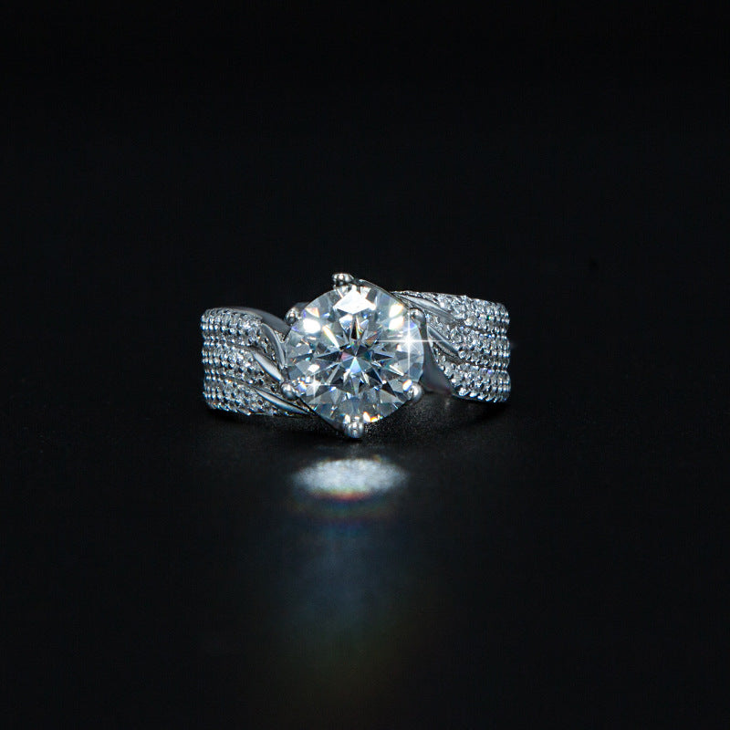 5 carat diamond ring high-end proposal marriage ring