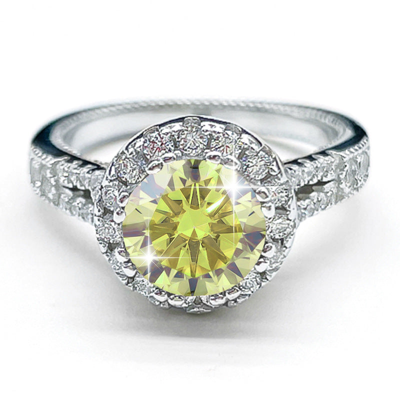 2 carat diamond ring women's gemstone ring