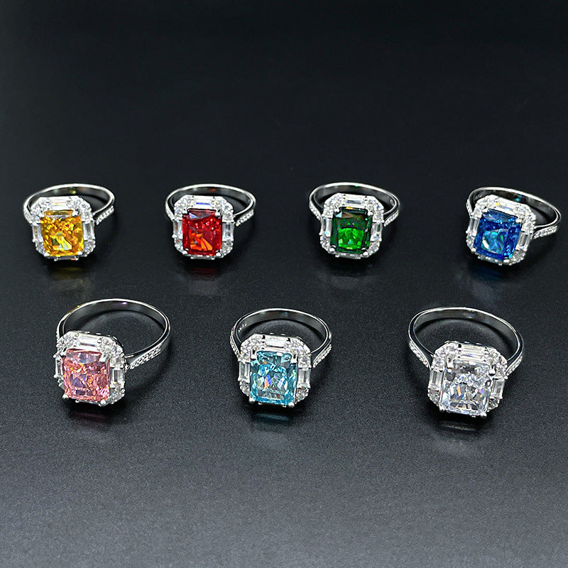Emerald Cut Technical Ring