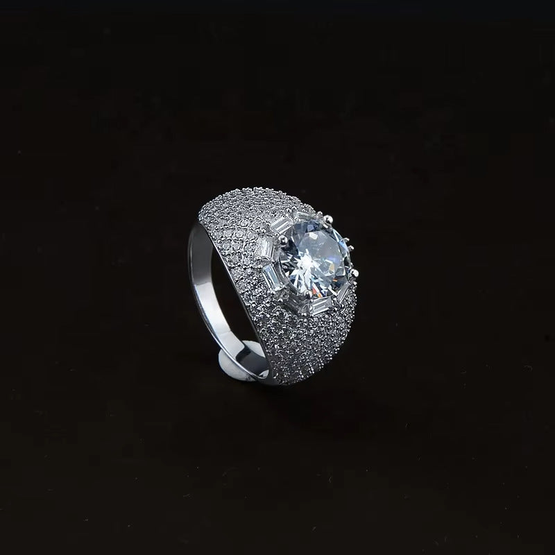 GRA certificate pigeon egg luxury 3 carat diamond ring for men and women