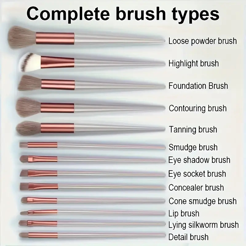 13PCS Deluxe Makeup Brush Set